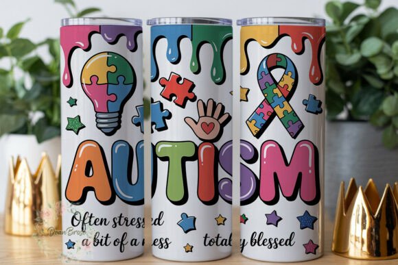 Autism Awareness Puzzle 20oz Tumbler Wra Review