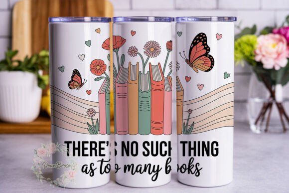 Book Lover Floral Tumbler Wrap: Graphics & Tumbler Wraps Review