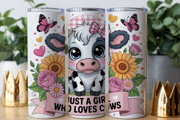 Cute Cow Sunflowers 20oz Tumbler Wrap Graphics Review