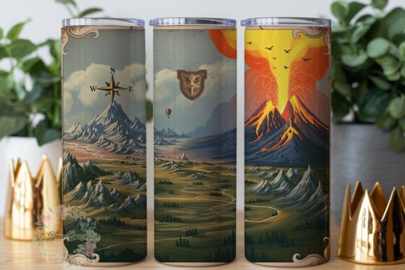 Fantasy Map Volcano Tumbler Wrap – A Designer’s Review