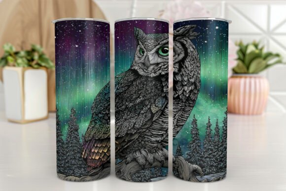 Gold Owl Tumbler Wrap: Graphics for Real Projects