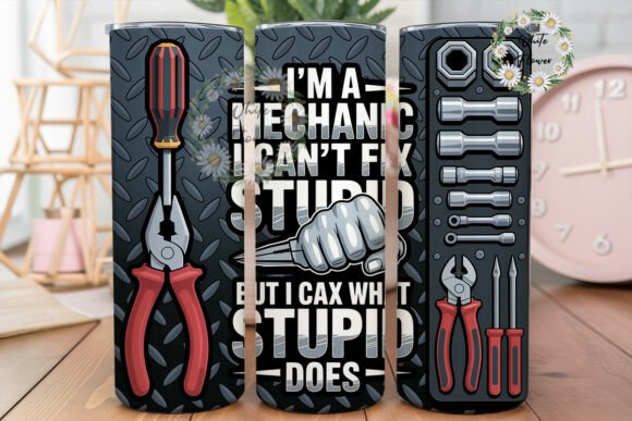Industrial Mechanic 20oz Tumbler: Graphics & Tumbler Wraps Review