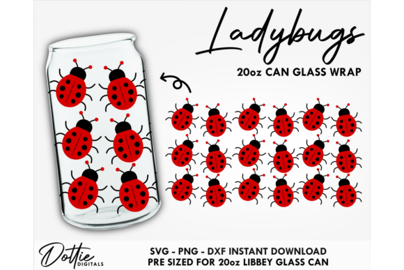 Lady Bug Tumbler Wrap: SVG Graphics for Crafters
