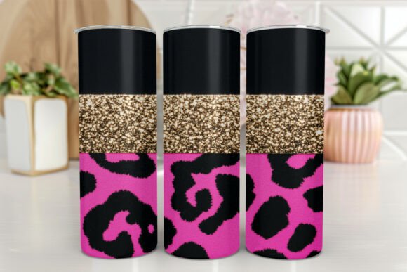 Leopard 20oz Sublimation Tumbler Designs Graphics & Wraps