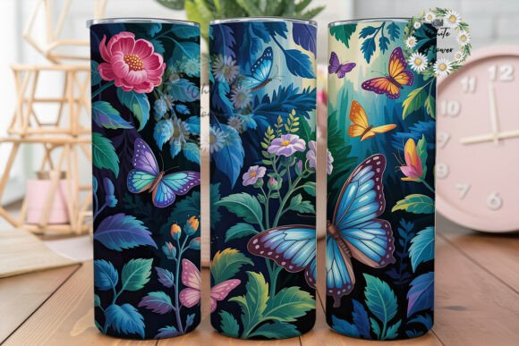 Luminous Butterfly Floral 20oz Tumbler Graphics Review