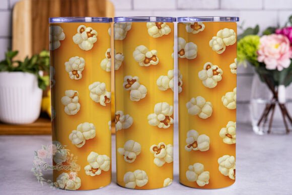 Movie Night Popcorn 20oz Tumbler Wrap Review: Graphics & Tumbler Wraps