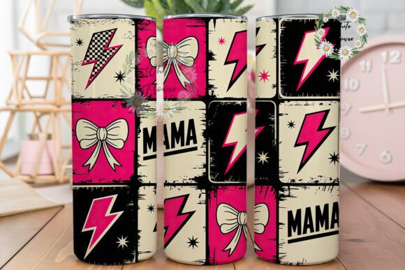 Retro Mama Grunge 20oz Tumbler Wrap