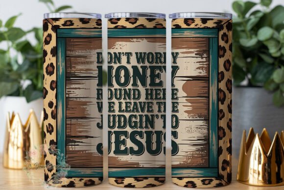 Rustic Leopard Teal Quote Tumbler Wrap Graphics Reviewed