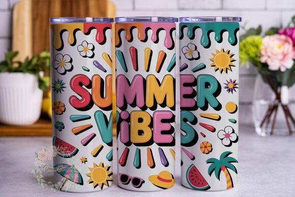 Summer Vibes Drip Tumbler Wrap Review