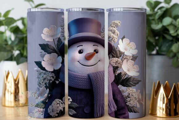Winter Snowman Floral Tumbler Wrap Review